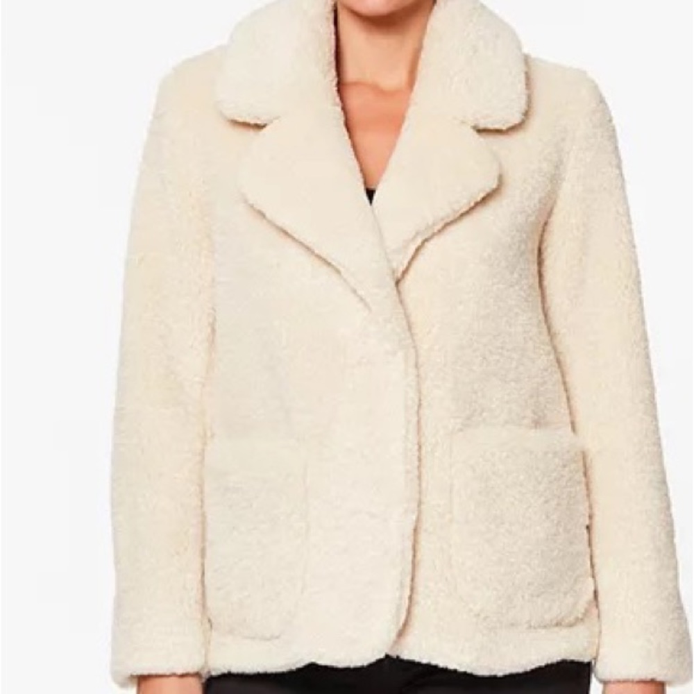 Women's Koolaburra by UGG Cream Sherpa Jacket, L